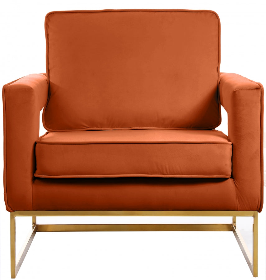 Noah Velvet Upholstered Accent Chair