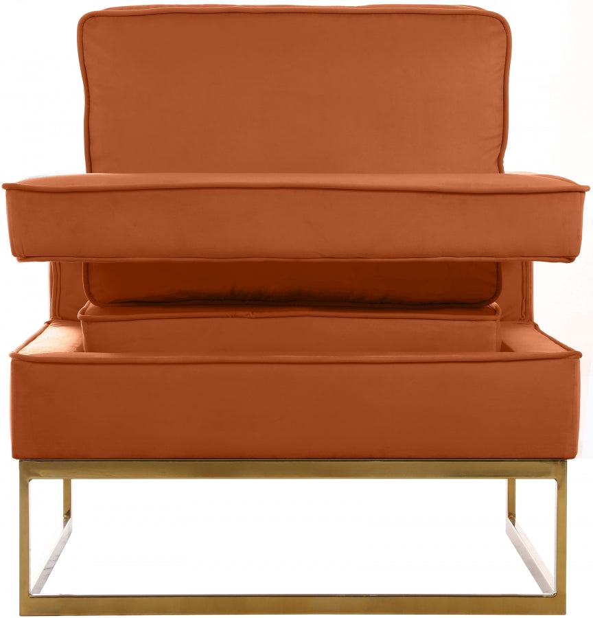 Noah Velvet Upholstered Accent Chair
