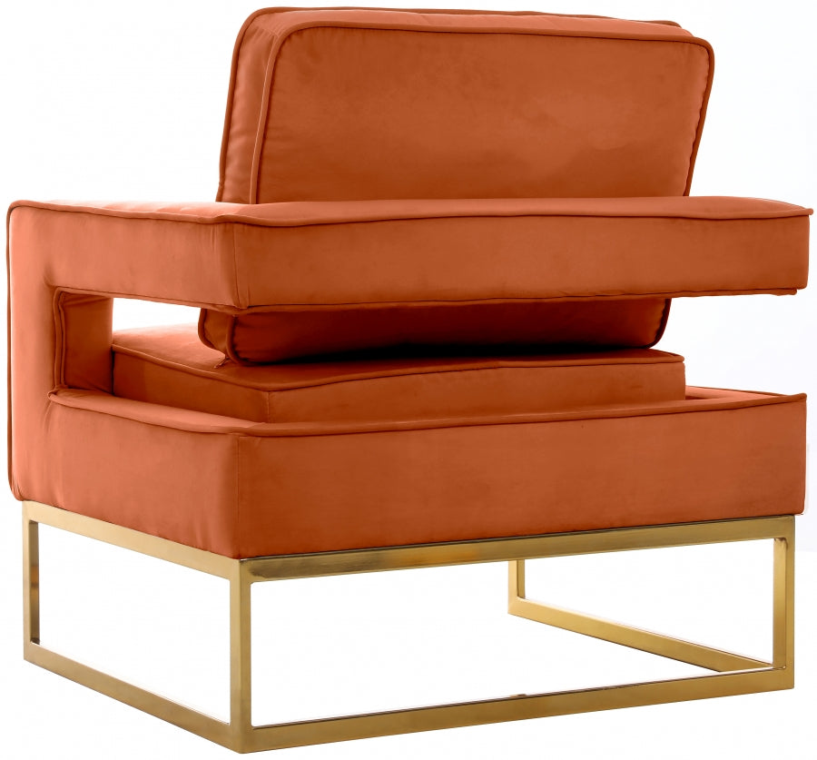 Noah Velvet Upholstered Accent Chair