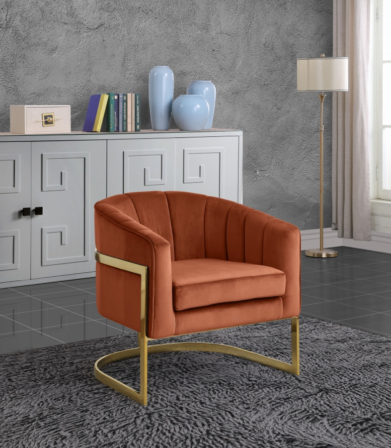 Carter Velvet Upholstered Accent Chair