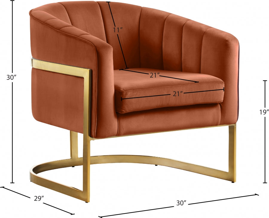 Carter Velvet Upholstered Accent Chair
