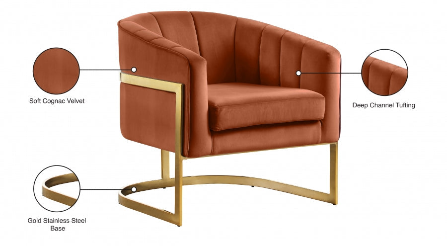 Carter Velvet Upholstered Accent Chair