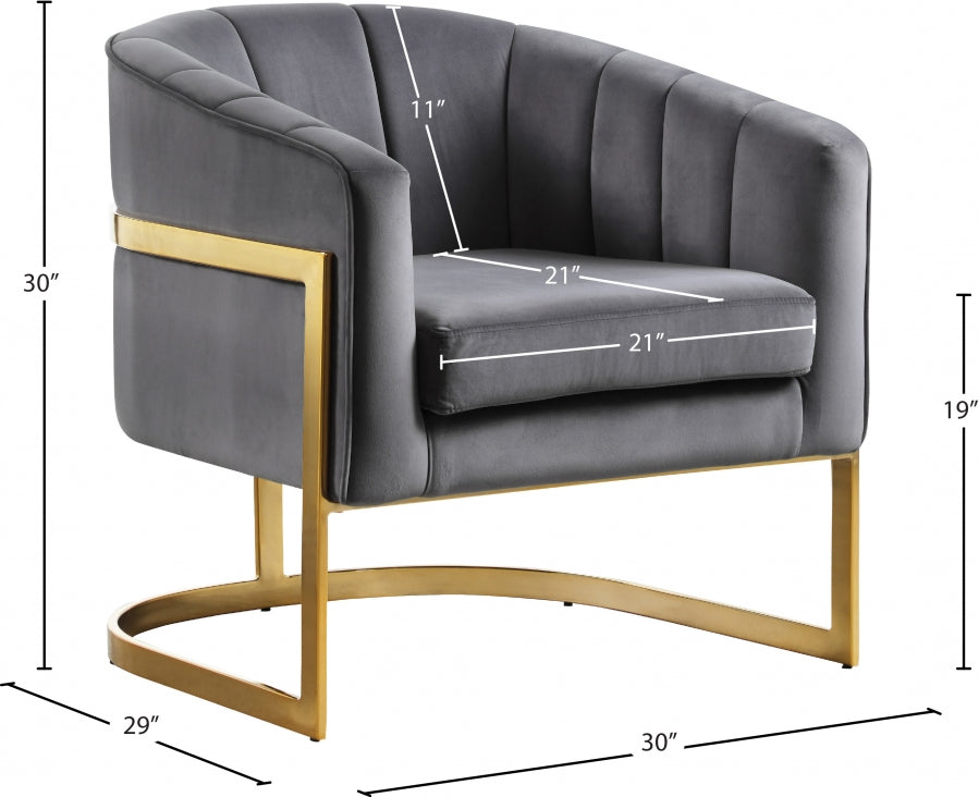 Carter Velvet Upholstered Accent Chair