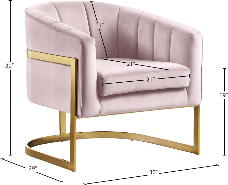 Carter Velvet Upholstered Accent Chair