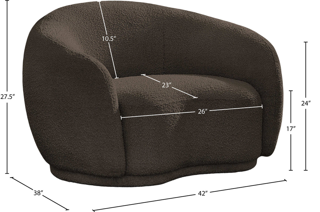 Hyde Boucle Fabric Upholstered Chair