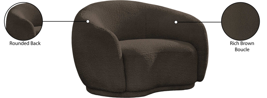 Hyde Boucle Fabric Upholstered Chair