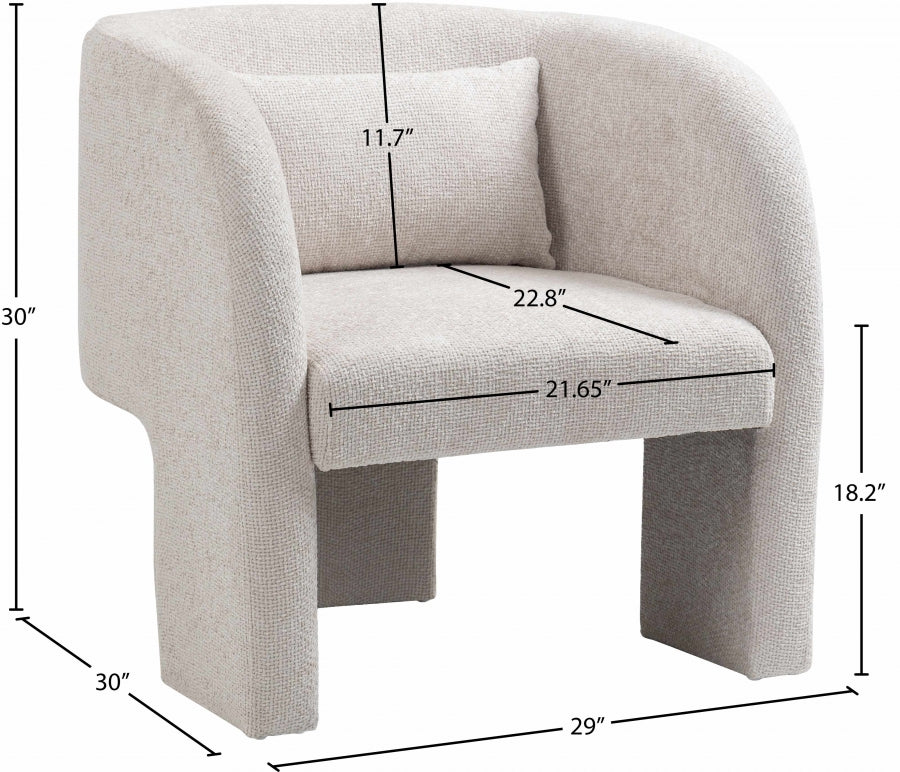 Sawyer Chenille Fabric Upholstered Accent Chair
