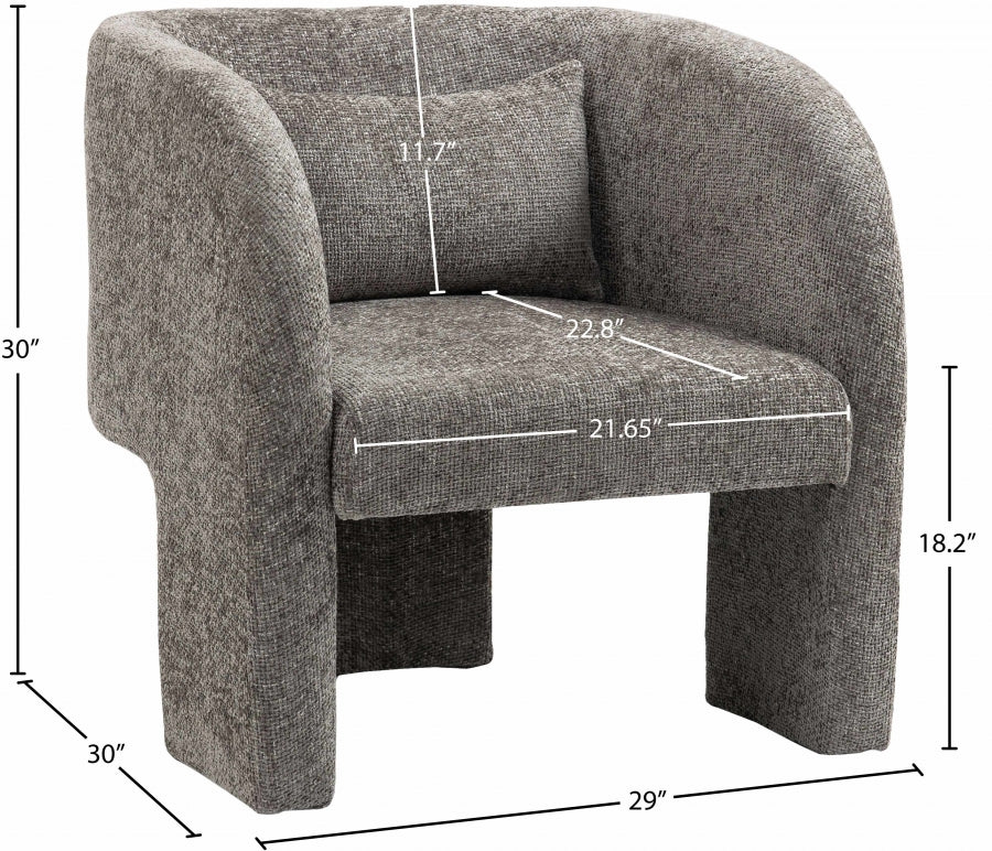 Sawyer Chenille Fabric Upholstered Accent Chair