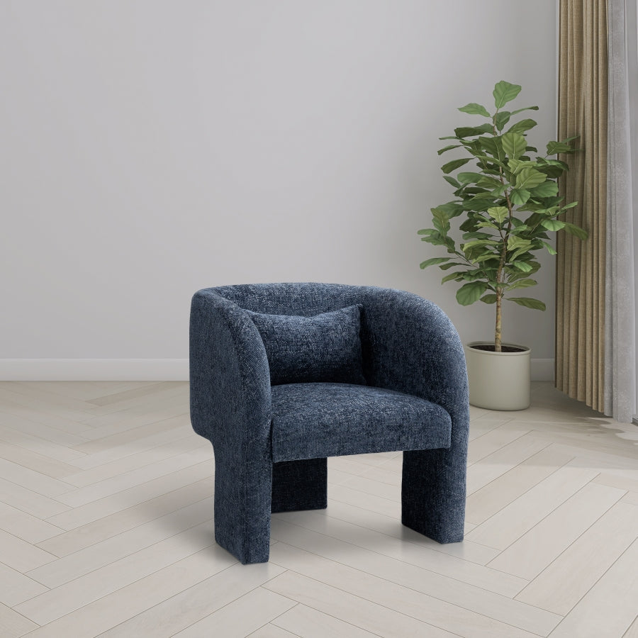 Sawyer Chenille Fabric Upholstered Accent Chair