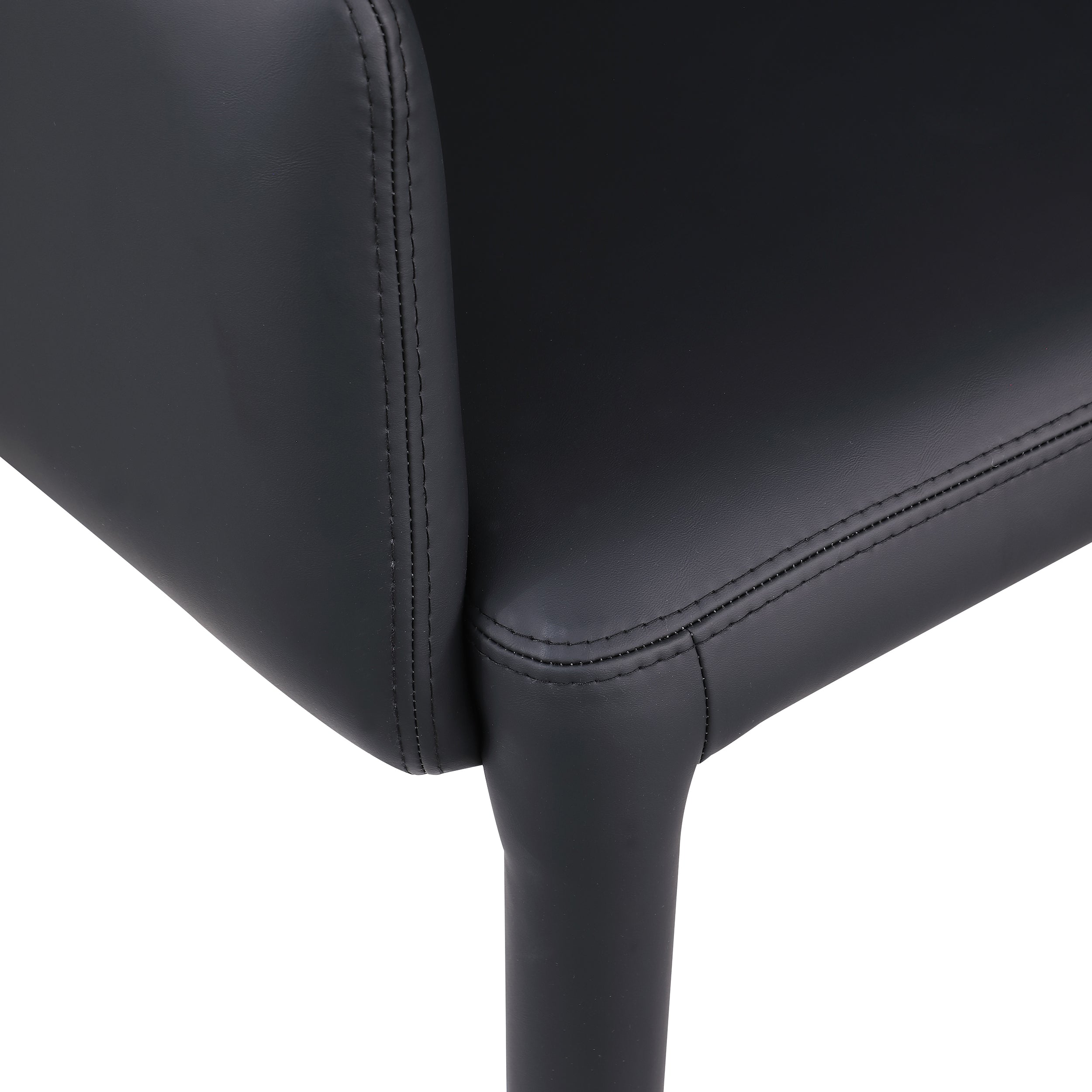 Pelle Vegan Leather Upholstered Dining Chair / Accent Chair