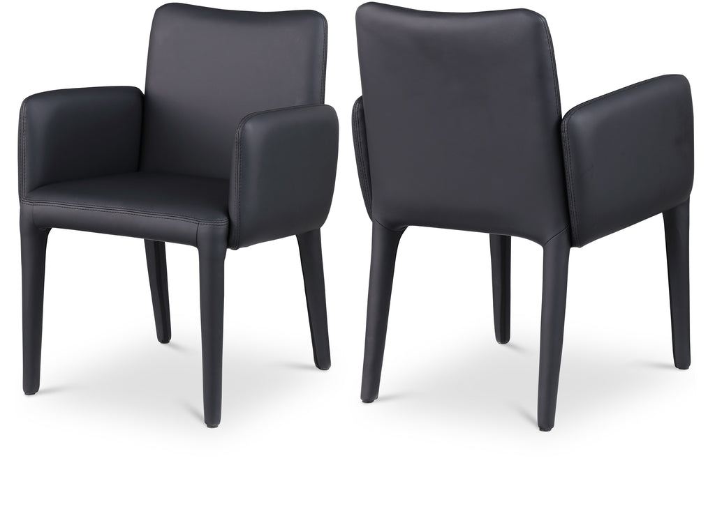 Pelle Vegan Leather Upholstered Dining Chair / Accent Chair