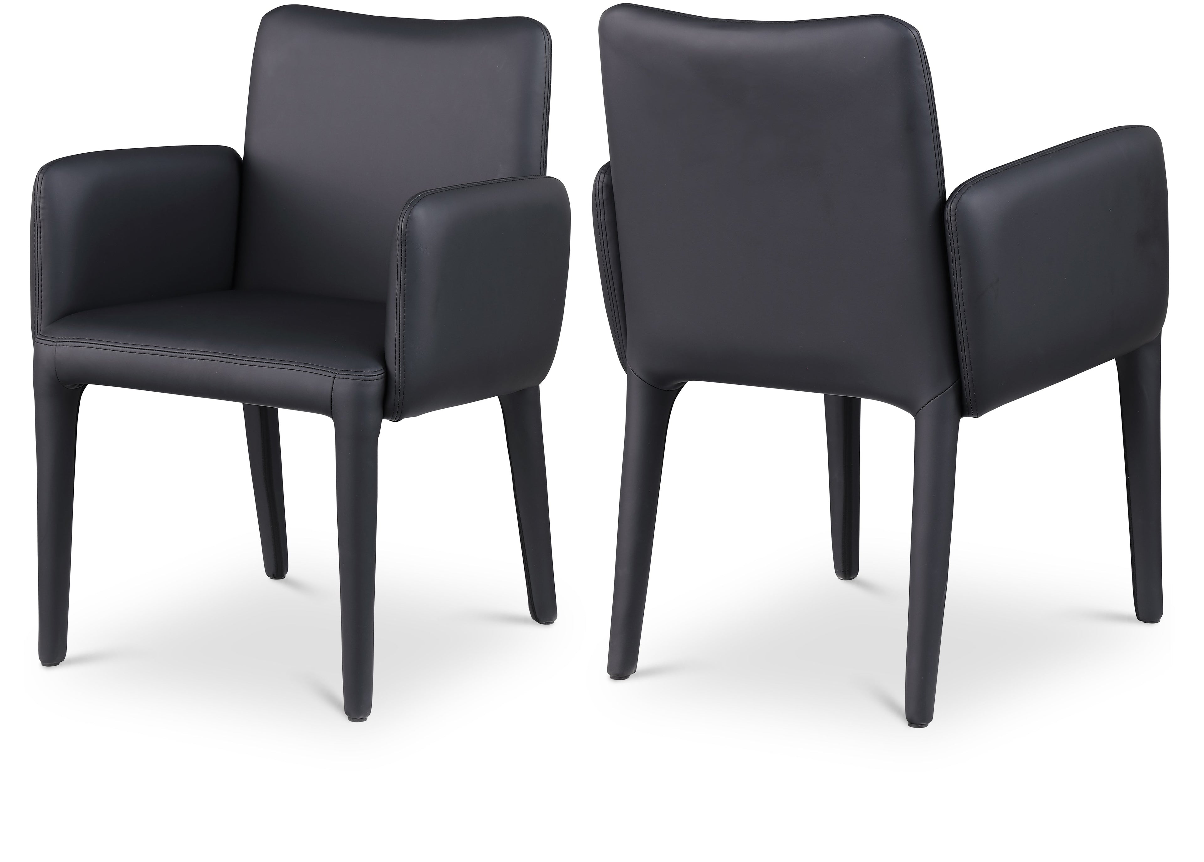 Pelle Vegan Leather Upholstered Dining Chair / Accent Chair