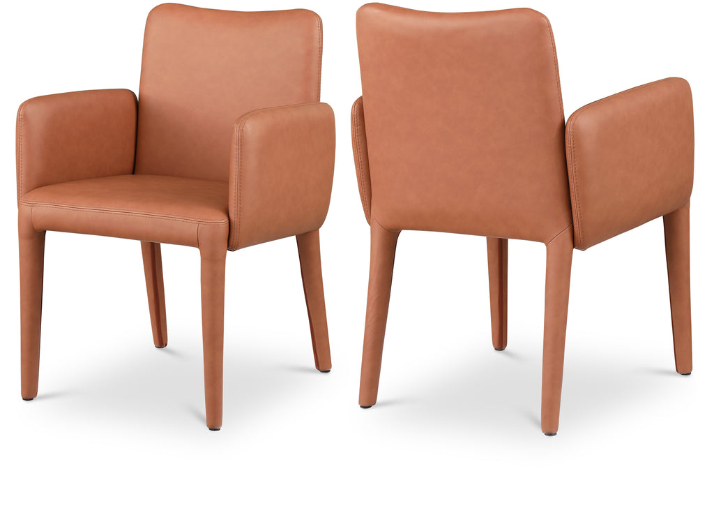 Pelle Vegan Leather Upholstered Dining Chair / Accent Chair