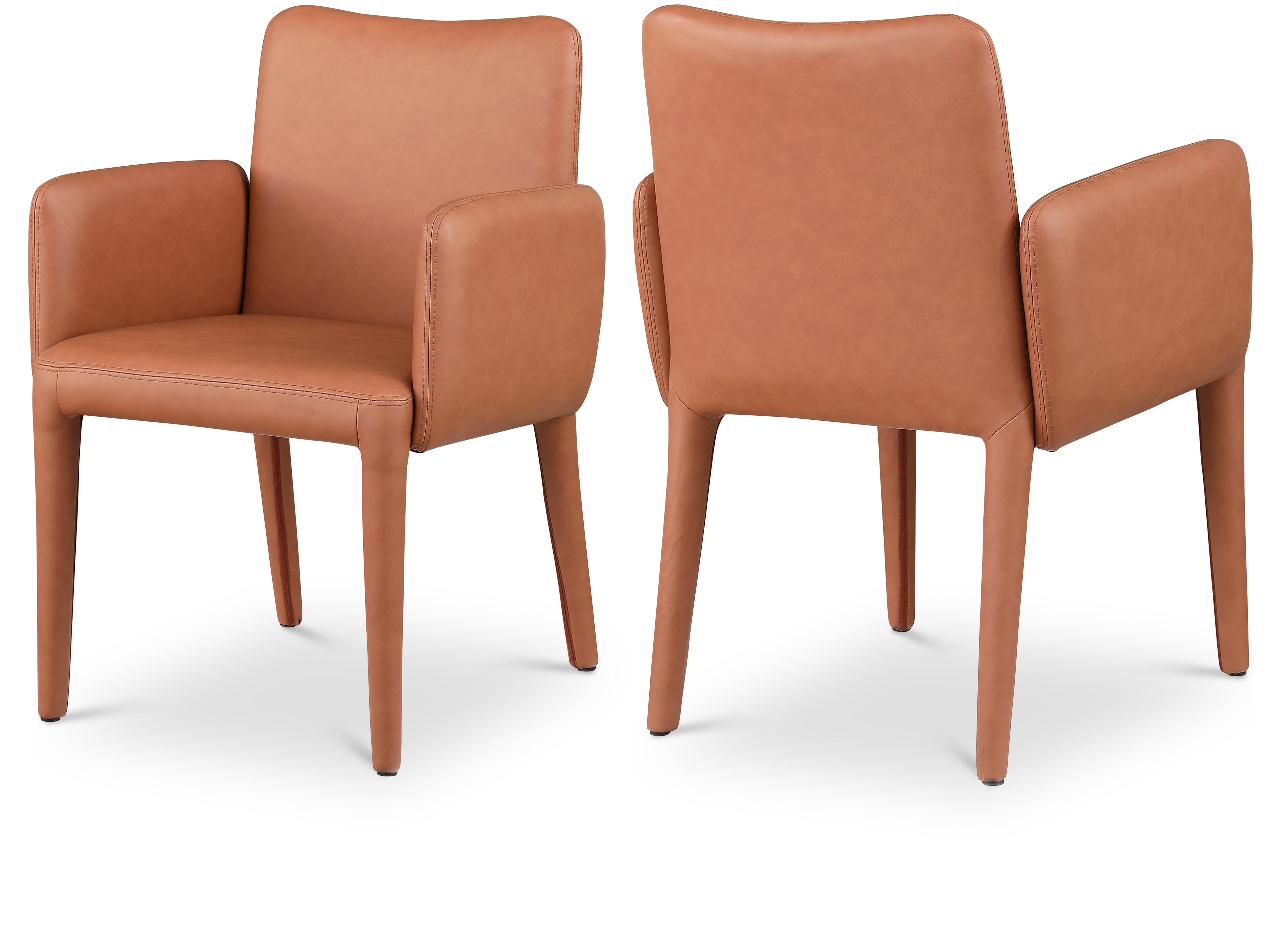 Pelle Vegan Leather Upholstered Dining Chair / Accent Chair