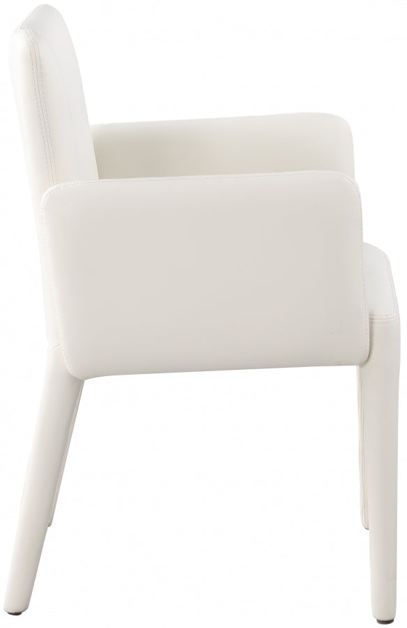 Pelle Vegan Leather Upholstered Dining Chair / Accent Chair