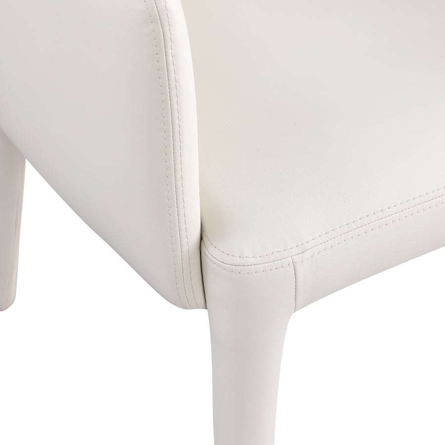 Pelle Vegan Leather Upholstered Dining Chair / Accent Chair
