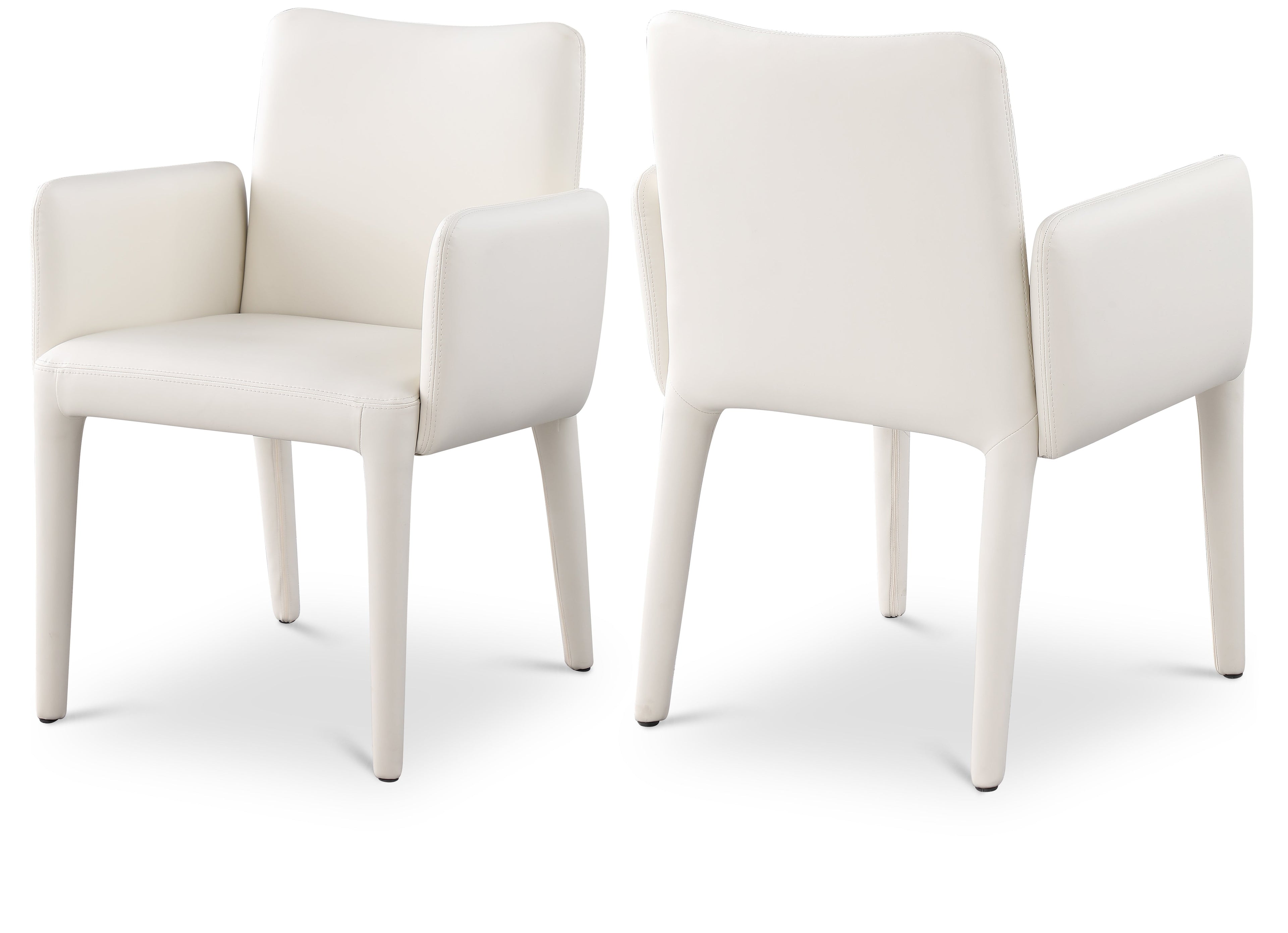 Pelle Vegan Leather Upholstered Dining Chair / Accent Chair