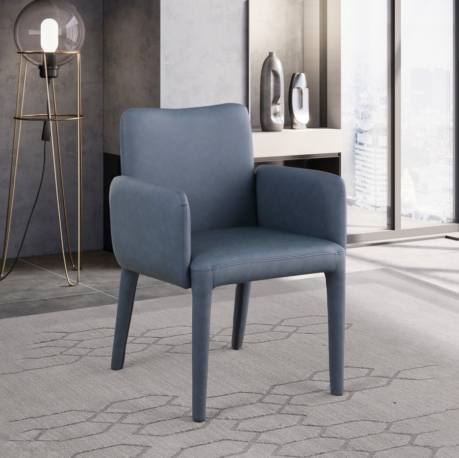 Pelle Vegan Leather Upholstered Dining Chair / Accent Chair