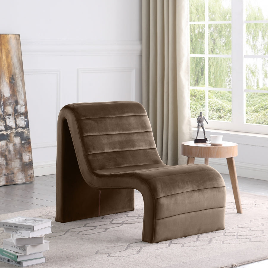 Ivy Velvet Upholstered Accent Chair