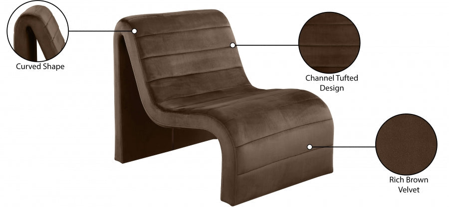 Ivy Velvet Upholstered Accent Chair