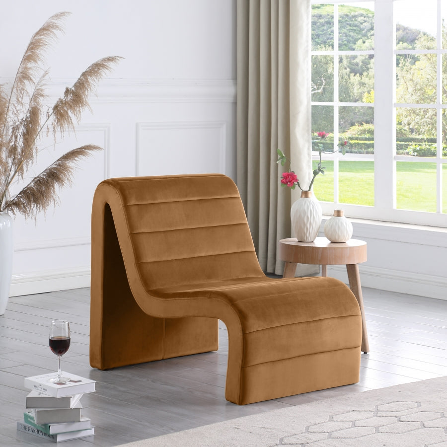 Ivy Velvet Upholstered Accent Chair