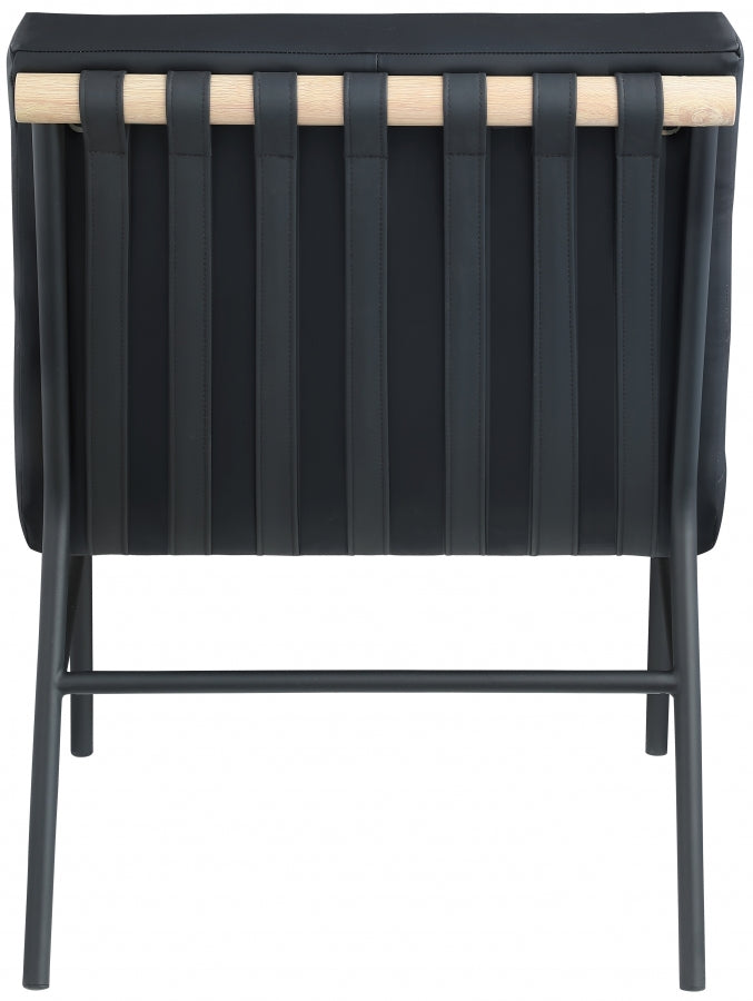 Burke Vegan Leather Upholstered Accent Chair