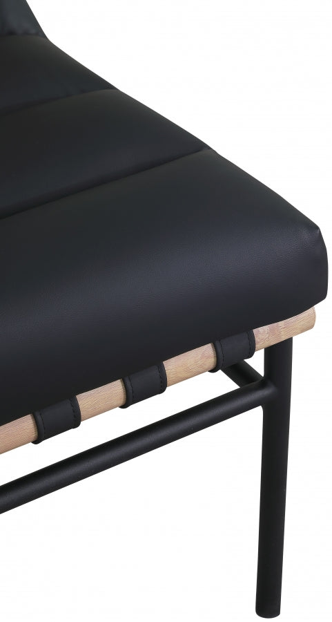 Burke Vegan Leather Upholstered Accent Chair