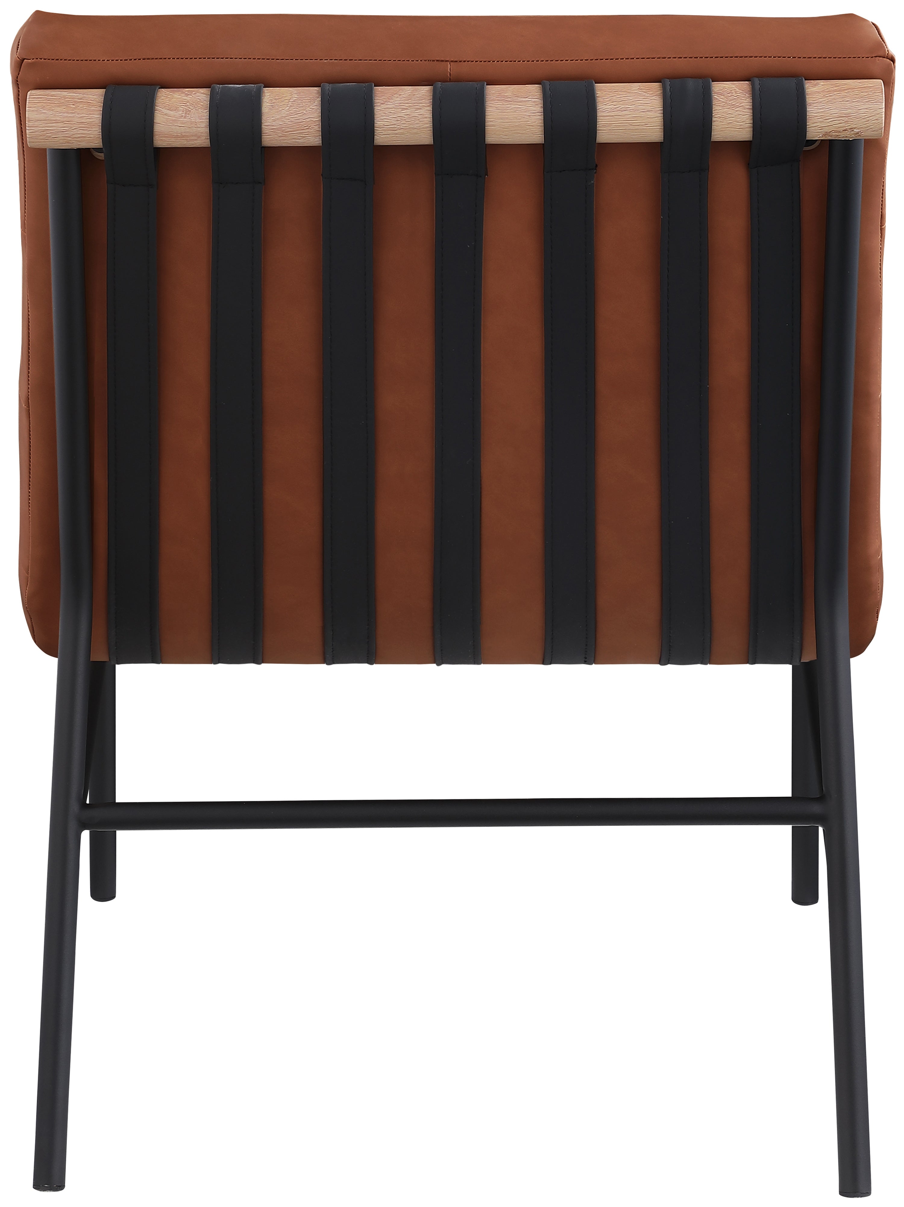 Burke Vegan Leather Upholstered Accent Chair