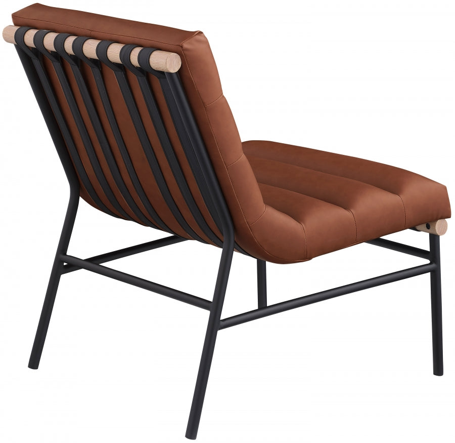 Burke Vegan Leather Upholstered Accent Chair