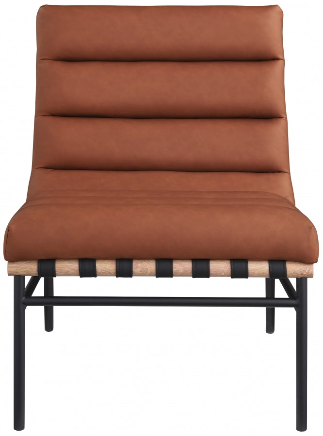 Burke Vegan Leather Upholstered Accent Chair