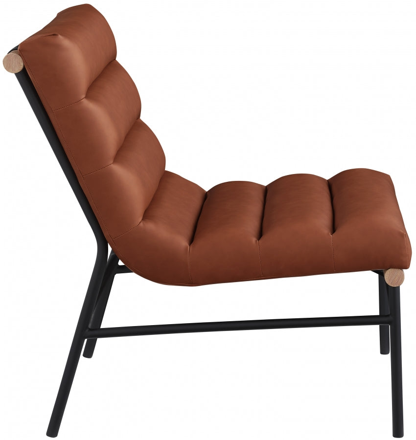 Burke Vegan Leather Upholstered Accent Chair