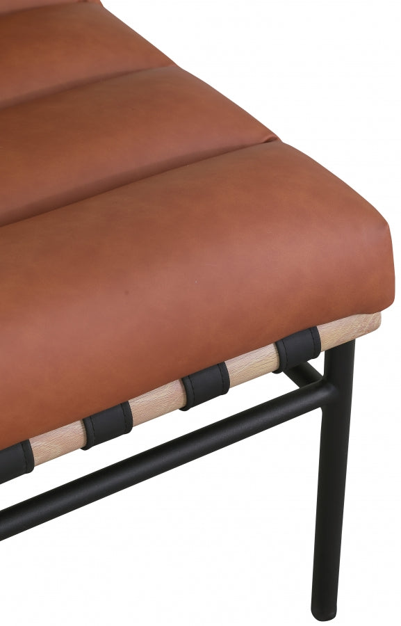 Burke Vegan Leather Upholstered Accent Chair