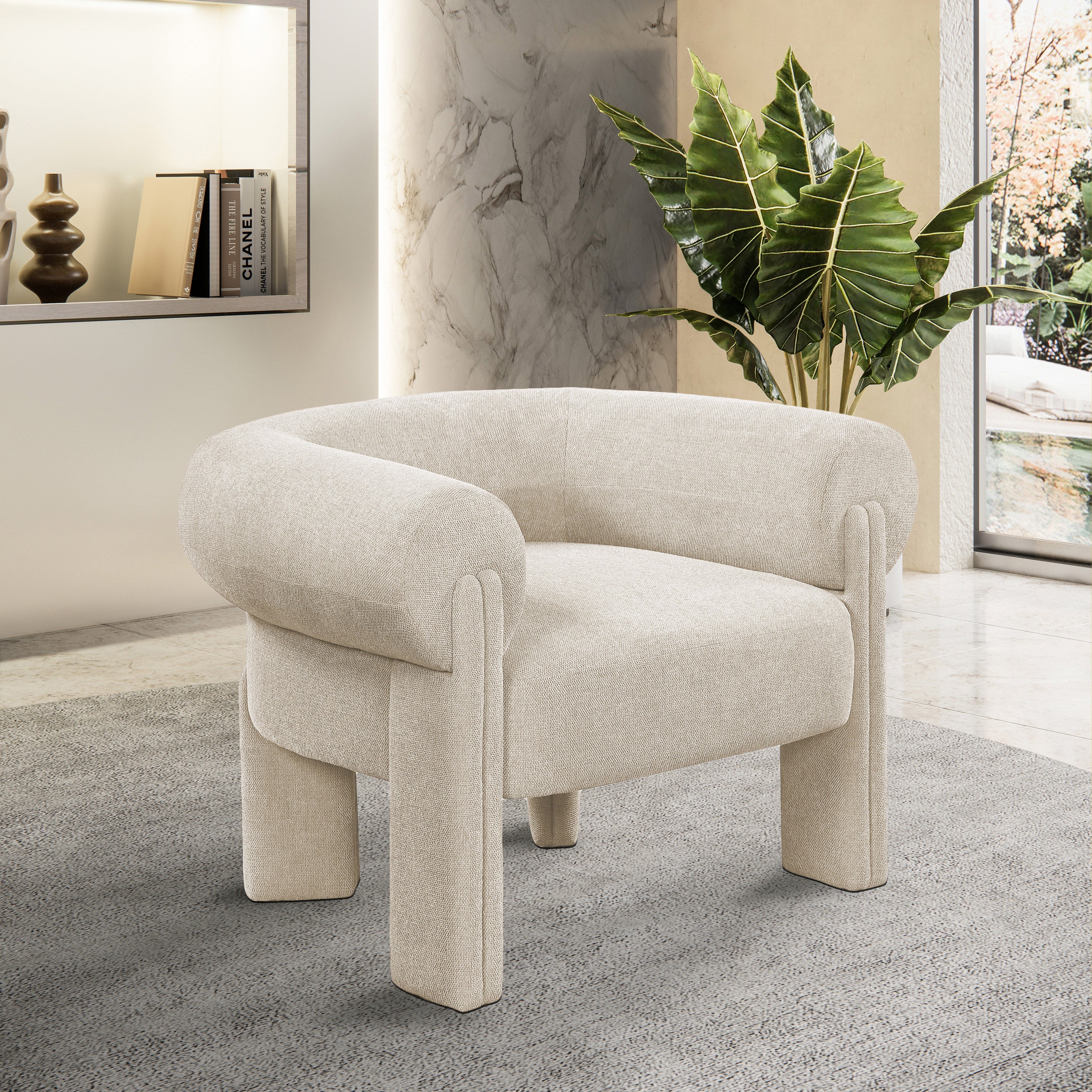 Stefano Fabric Upholstered Accent Chair
