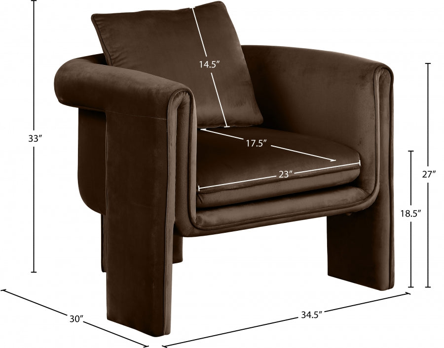 Sloan Velvet Upholstered Accent Chair