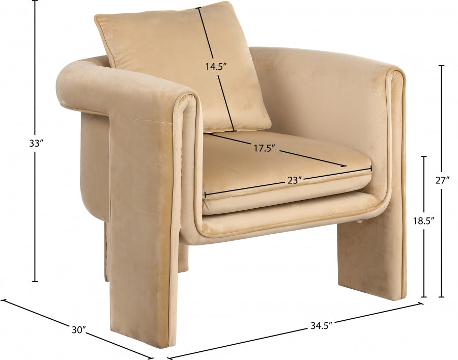 Sloan Velvet Upholstered Accent Chair