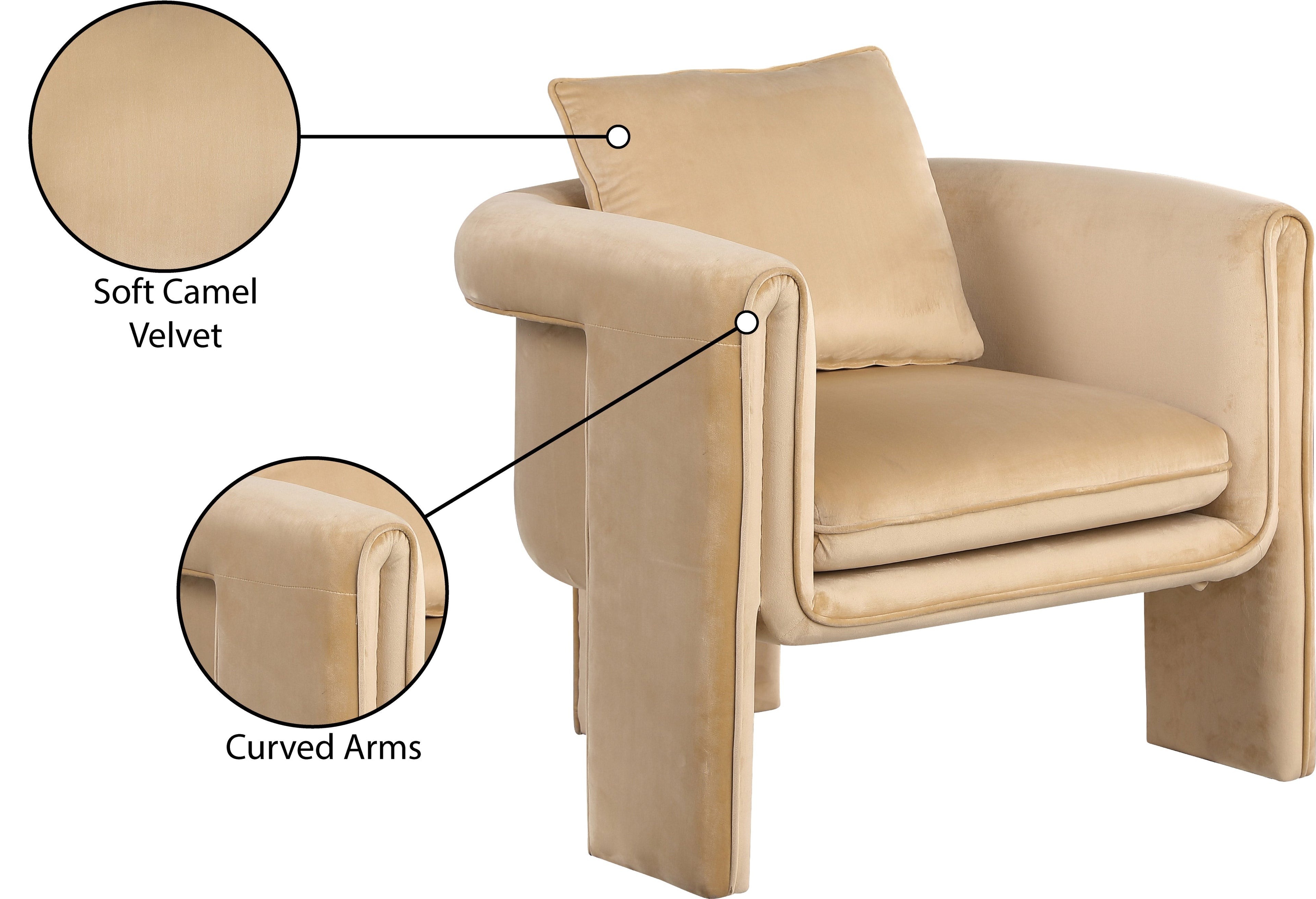 Sloan Velvet Upholstered Accent Chair