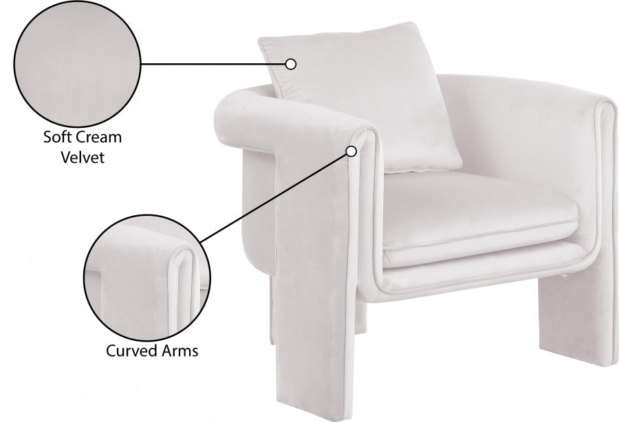 Sloan Velvet Upholstered Accent Chair
