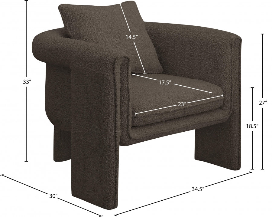 Stylus Boucle Accent Chair