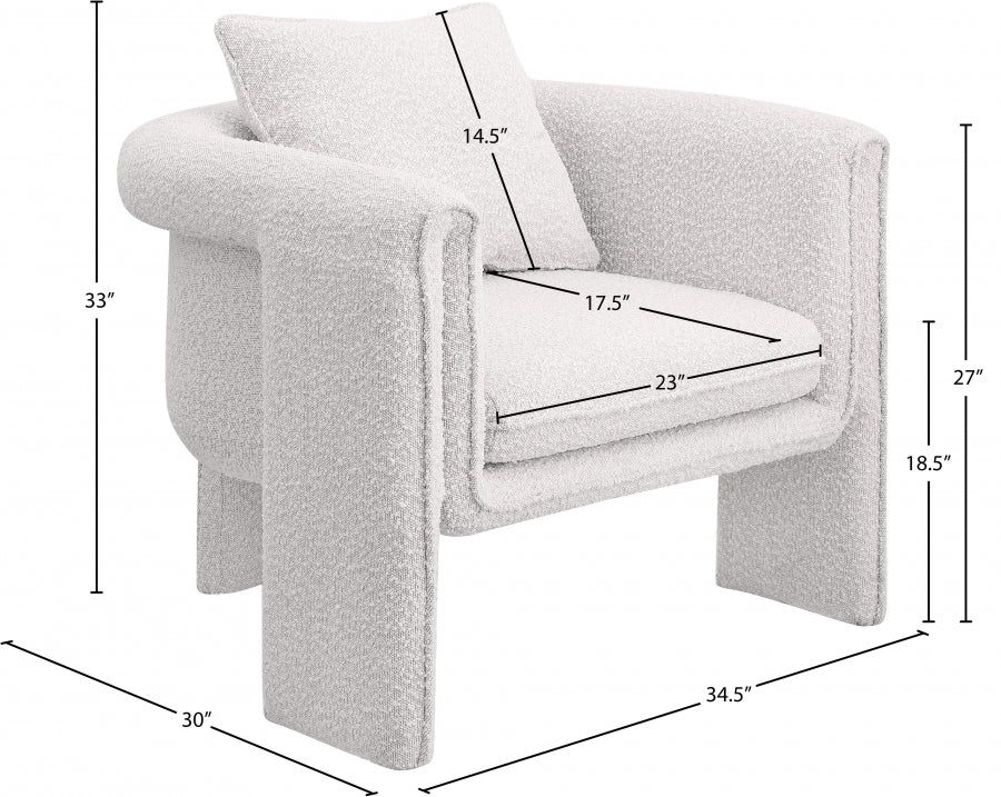 Stylus Boucle Accent Chair