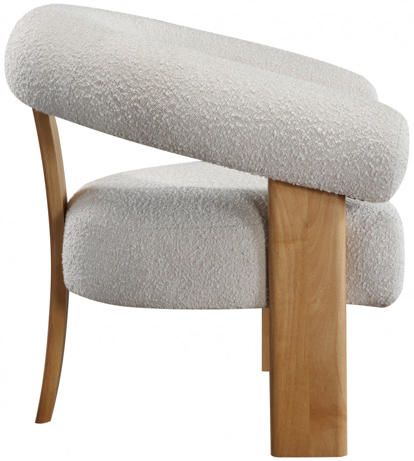 Winston Boucle Fabric Upholstered Accent Chair
