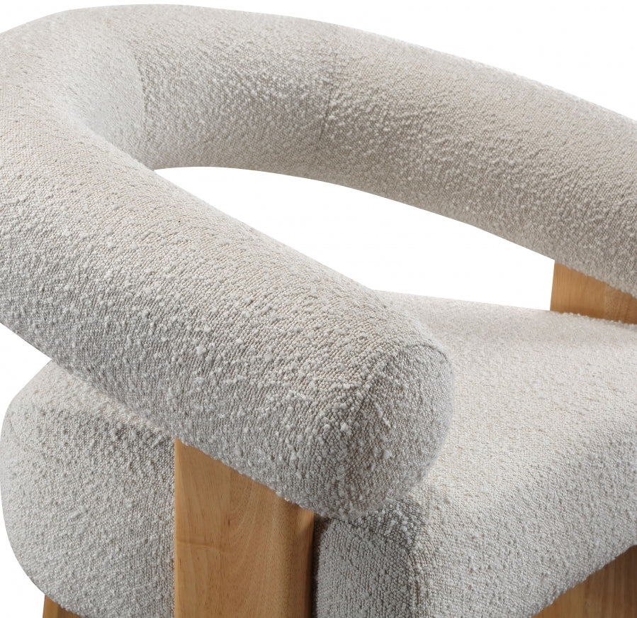 Winston Boucle Fabric Upholstered Accent Chair