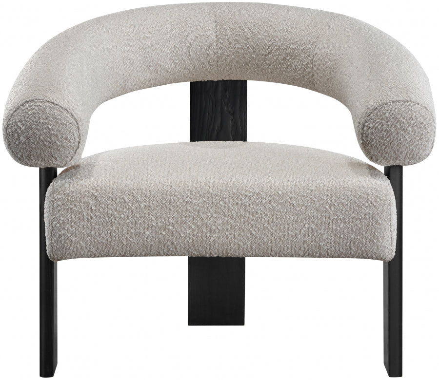 Winston Boucle Fabric Upholstered Accent Chair