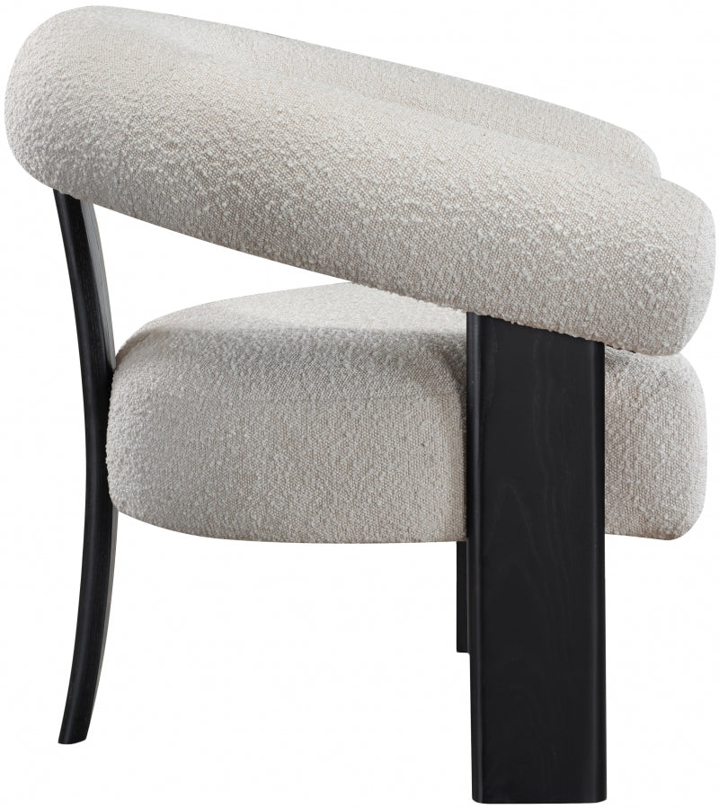 Winston Boucle Fabric Upholstered Accent Chair