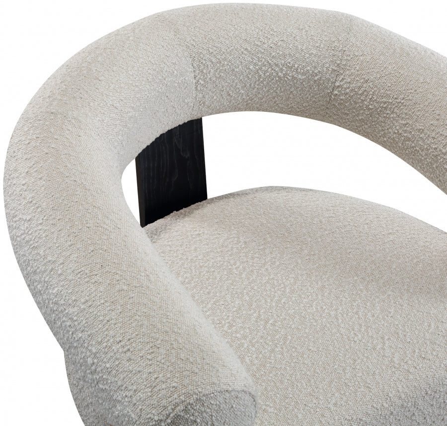 Winston Boucle Fabric Upholstered Accent Chair