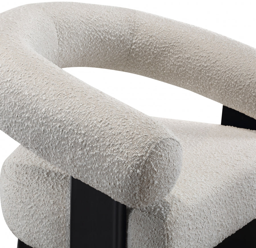 Winston Boucle Fabric Upholstered Accent Chair