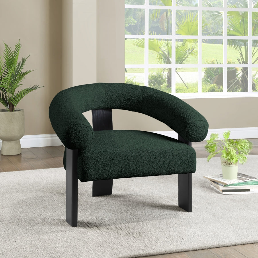 Winston Boucle Fabric Upholstered Accent Chair