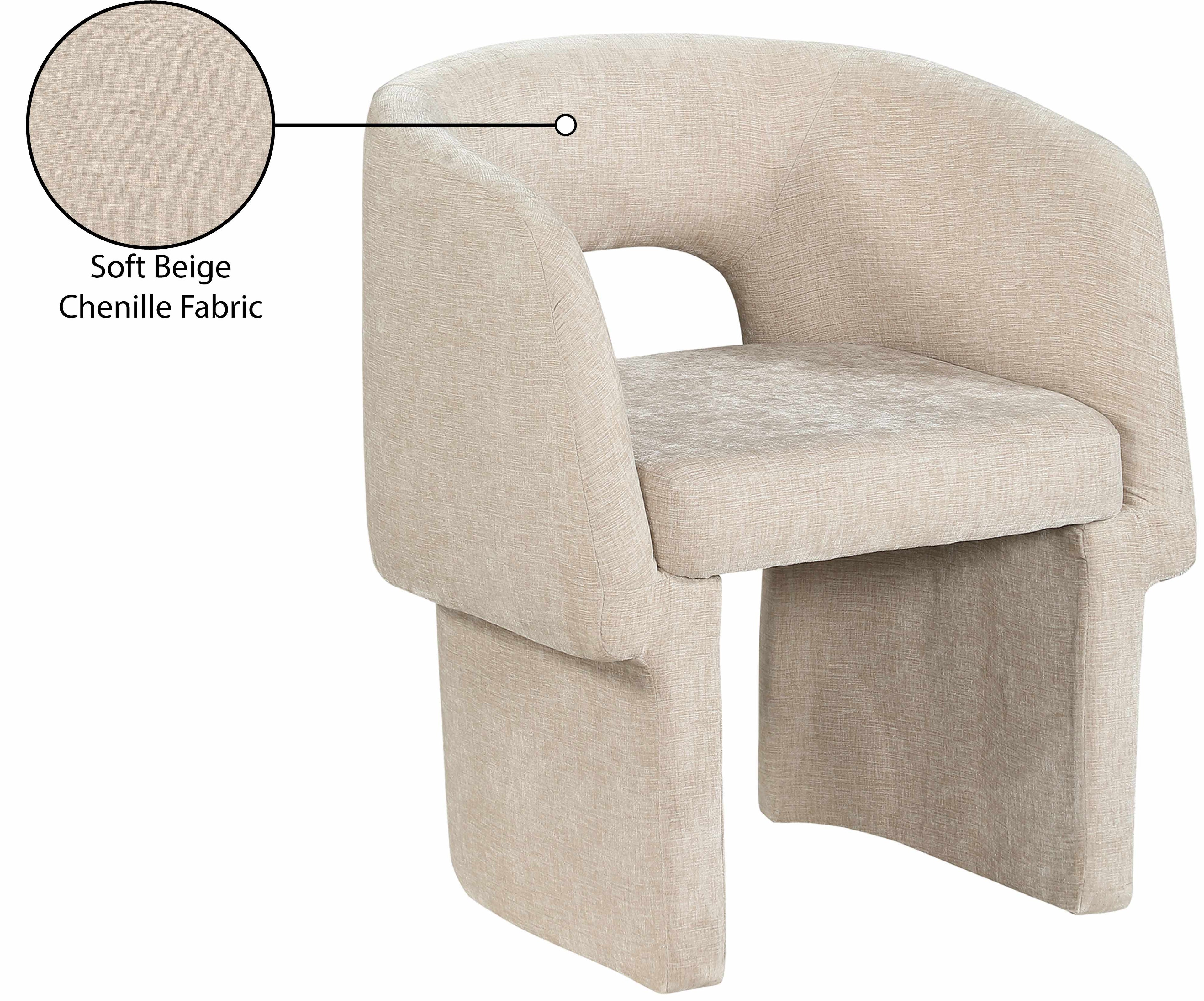 Emmet Chenille Fabric Upholstered Dining Chair / Accent Chair