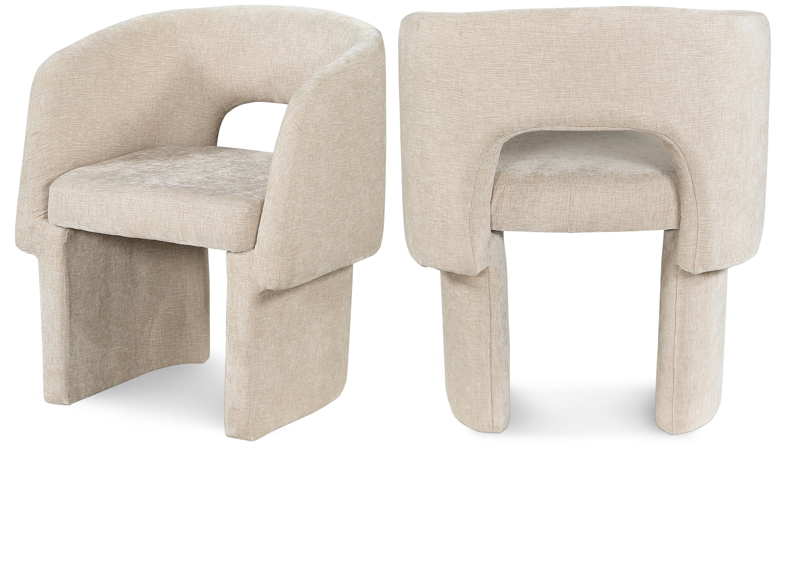 Emmet Chenille Fabric Upholstered Dining Chair / Accent Chair