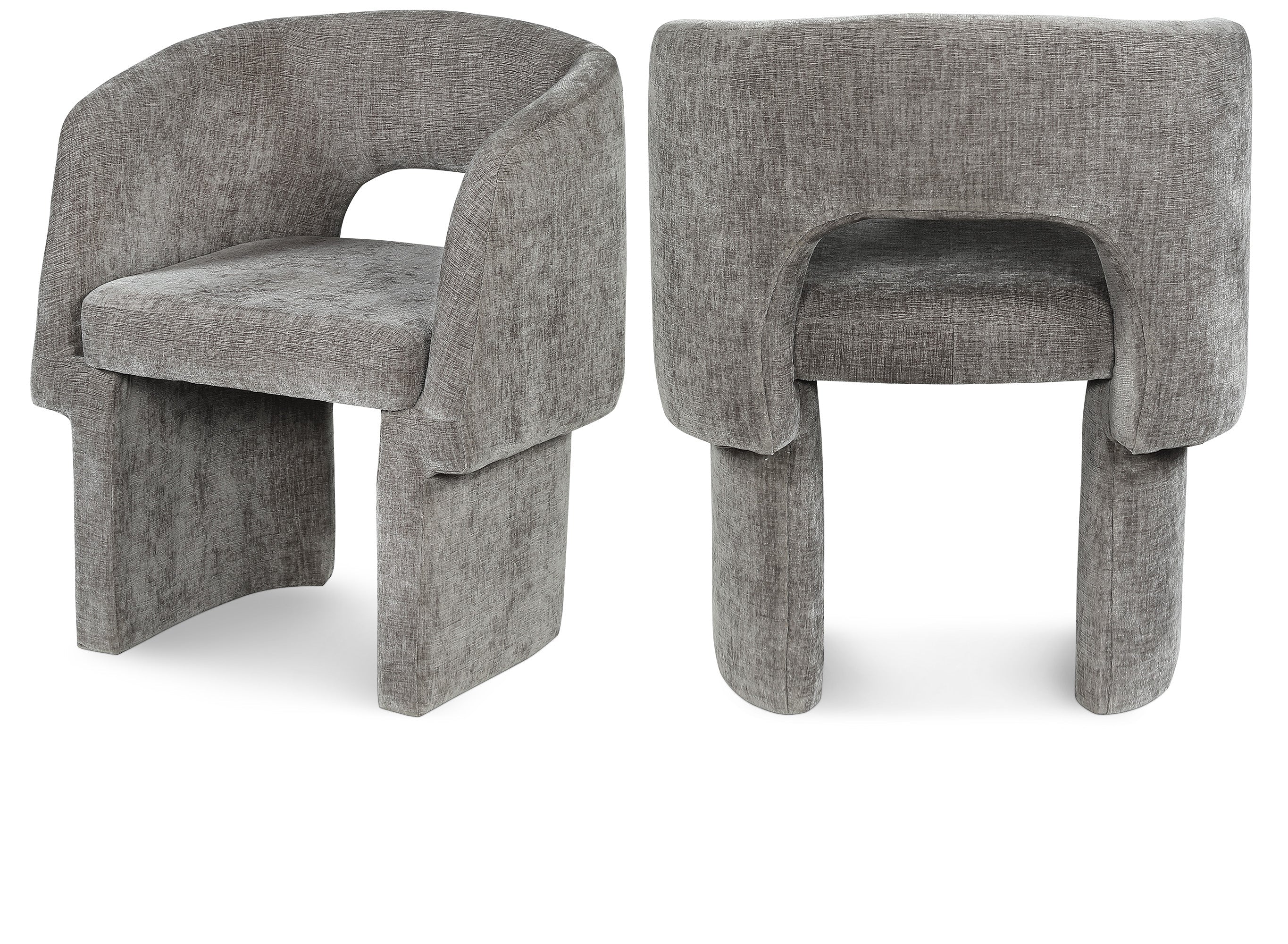 Emmet Chenille Fabric Upholstered Dining Chair / Accent Chair
