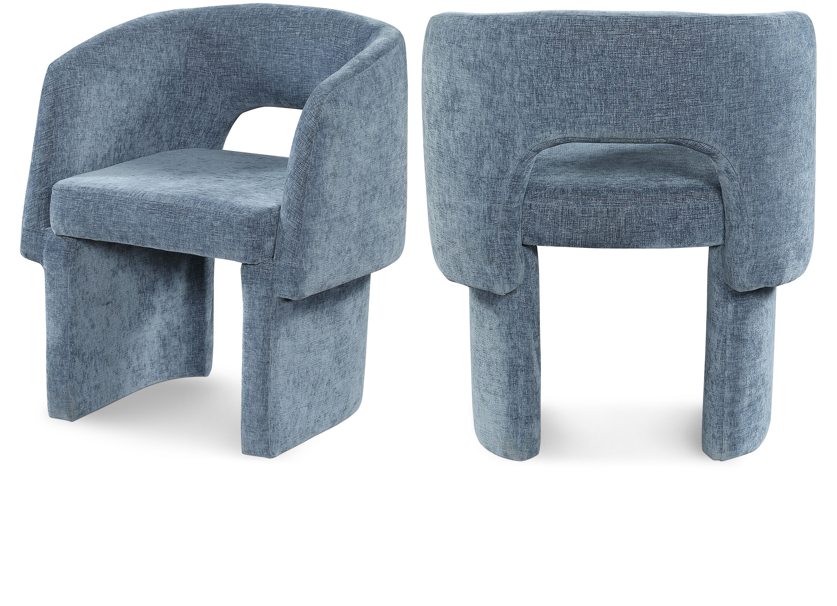 Emmet Chenille Fabric Upholstered Dining Chair / Accent Chair